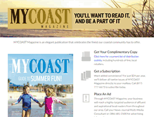 Tablet Screenshot of mycoastmag.com